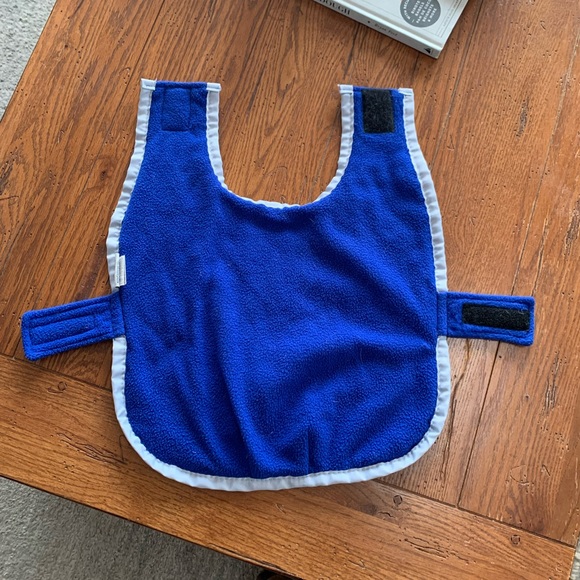 Casual Canine Quilted Nor’Easter Dog Coat in Royal Blue w/ Gray Detail Size S/M - Picture 3 of 8